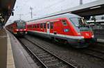 RE4011 von Nürnberg Hauptbahnhof nach Ingolstadt Hauptbahnhof steht am 28.12.2017 im Startbahnhof.