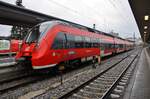 442 251-5 steht am 28.12.2017 als S4 nach Dombühl im Nürnberger Hauptbahnhof bereit.