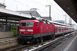 143 870 vor der S2 nach Altdorf. Nürnberg Hbf 04.03.2018