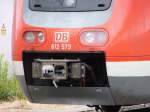 Kupplung und Scheinwerfer der 612 579, Nrnberg Hbf am 23.Juli 2013.