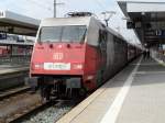 101 070 fuhr den RE 4011 von Nürnberg nach München.
