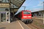 Am 25.09.2013 stand 111 061 im ihrem Endbahnhof Offenburg und wird in krze wieder in Richtung Freiburg abfahren.