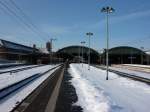 Der winterliche Oldenburger Hbf am 11.2.2010