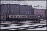 VT Triebkopf 634608 rangiert solo am 13.2.1991 im oberen Bahnhof von Osnabrück.