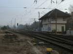 Bahnhof Binz am 03.Mrz 2011.In Binz gibt es keinen Gterverkehr,das Ladegleis,das Gleis zum Kohlehandel und das Anschlugleis zum Heizwerk sind verschwunden.