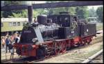 1000 Jahr Feier am 20.5.1993 in Potsdam: Noch einmal präsentierte die Reichsbahn auf dem Gelände am Hauptbahnhof Potsdam einen Großteil ihrer Museums Lokomotiven. 
896009 stand dabei unter Dampf und führte Führerstandsmitfahrten durch! 