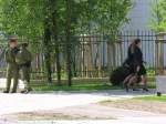 Kaiserbahnhof Potsdam am 16.6.2005 kurz vor Beginn der Feierlichkeiten in Anwesenheit des Bundeskanzlers zur Einweihung des wiedererrichteten Bauwerkes.