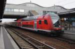 Hier ein RE1 (RE18122) von Frankfurt(Oder) nach Magdeburg Hbf., dieser Zug stand am 16.11.2013 in Potsdam Hbf. Schublok war 182 001.