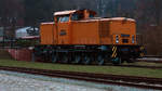 Lok 106 756 abgestellt an der Überladerampe in Putbus.