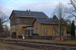 EG Großvoigtsberg an der Zellwaldbahn, heute eine Museumsbahn von Nossen nach Freiberg.