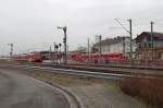 Blick ber den Bahnhof Germersheim.