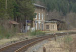 Ehemaliger Kreuzubgsbahnhof Ulbersdorf im Sebnitztal. 26.02.2017 11:45 Uhr.