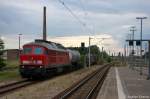 232 583-5 DB Schenker Rail Deutschland AG mit einem gemischtem Gterzug aus Brandenburg Altstadt in Rathenow und fuhr in Richtung Wustermark weiter. 11.06.2012