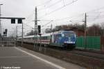 101 070-1  Die Adler Mannheim  mit dem IC 141 von Amsterdam Centraal nach Berlin Hbf (tief) in Rathenow. 05.01.2013