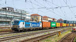 91 80 6193 840 D-BOXX mit einem Containerzug am 29.06.2024 in Regensburg Hauptbahnhof.