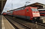101 064-4 ist am 4.9.2016 mit dem IC2216 von Stuttgart Hauptbahnhof nach Stralsund Hauptbahnhof unterwegs.