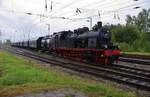 78 468 und 423 013-2 (Zugende) erreichen am 9.9.2017 mit dem DPF20061 von Hamburg-Harburg nach Warnemünde den Rostocker Hauptbahnhof.