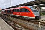 642 578-8 wartet am 31.10.2017 als RB12 (RB13241) von Rostock Hauptbahnhof nach Graal-Müritz im Startbahnhof.