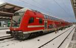 RE5 (RE4365) von Rostock Hauptbahnhof nach Elsterwerda steht am 10.02.2021 im Startbahnhof bereit.