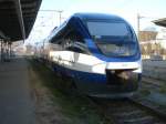 Ola-Triebzug 0010 steht am 31.12.2008 abgestellt in Rostock Hbf. 31.12.2008