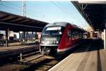 DB-Desiro 642 052 als Regionalbahn nach Graal Mritz im Mrz 2005 in Rostock Hbf.