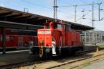 362 526-6 macht am 21.8.2010 Mittagspause in Rostock Hbf. 