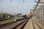 Ruhig war es am 01.11.2014 auf dem Rostocker Hbf im Hintergrund stand die RB 13239 von Rostock Hbf nach Graal-Mritz.