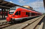 Hier 429 530-9 als RE9 (RE13009) von Rostock Hbf. nach Sassnitz, dieser Triebzug stand am 26.7.2015 in Rostock Hbf.