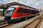 Hier 642 052-4 als RB12 (RB13237) von Rostock Hbf. nach Graal-Müritz, dieser Triebzug stand am 26.7.2015 in Rostock Hbf.