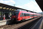 DB 442 306 als RE 4908  Franken-Thüringen-Express  aus Nürnberg Hbf, am 24.08.2022 in Saalfeld (S).