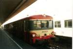 Franzsischer Triebwagen 8382 im August 2000 in Saarbrcken Hbf.