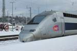 Als Ersatz fr ICE 9554 fuhr am 1.2.2010 ein TGV POS (TZ 4418) nach Paris.