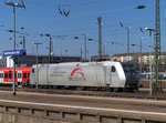 185 531 von TX Logistik war am 18.03.2016 im Hauptbahnhof Saarbrücken abgestellt. 