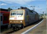 120-159 brachte am 30.6.10 den IC 2054 von Frankfurt (M) nach Saarbrcken in den Endbahnhof.