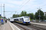 Erixx 622 207 als ERX 83468 von Bad Harzburg nach Hannover Hbf, am 11.07.2023 in Sarstedt.