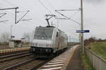 ČD Cargo 186 367-9 (91 80 6186 367-9 D-AKIEM) als Tfzf Richtung Erfurt, am 20.03.2023 in Seebergen.