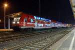 RE20 (RE 17717) von Uelzen nach Halle(Saale) Hbf in Stendal. Geschoben wurde von der 112 132. 01.11.2011