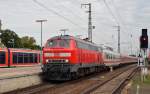 218 465 bespannte am 21.09.13 den IC 18649 von Berlin nach Hannover. Hier erreicht der Zug Stendal.