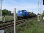 204 013 mit einem leeren Hackschnitzelzug aus Arneburg.
09.05.2009