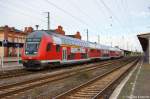 Die IRE-Garnitur Magdeburg-Berlin-Express im Wochenenddienst. Hier als RE20 (RE 17714) von Magdeburg Hbf nach Uelzen in Stendal. Geschoben von der 112 139. 09.10.2011