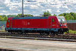 DB Lok 147 006 abgestellt in Stralsund.