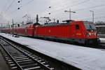 147 011 erreicht am 4.1.2019 mit dem RE19505 von Heidelberg Hauptbahnhof den Stuttgarter Hauptbahnhof.