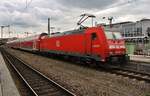 146 211-8 erreicht am 29.05.2019 mit der RB19258 von Ulm Hauptbahnhof den Stuttgarter Hauptbahnhof. 