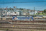 101 004-0  BAHN BKK  steht am 21.4.2017, nahe Stuttgart Hbf.