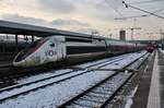 310 025-6 hat am 4.1.2019 als TGV9576 von München Hauptbahnhof nach Paris Est den Stuttgarter Hauptbahnhof erreicht.