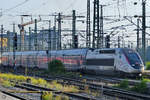 Der TGV Duplex 4713 erreicht Mitte September 2019 den Stuttgarter Hauptbahnhof.