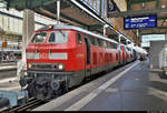 Smartphone-Aufnahme von 218 456-2 und 218 ??? der DB ZugBus Regionalverkehr Alb-Bodensee GmbH (RAB | DB Regio Baden-Württemberg) als IC 2012  Allgäu  (Linie 32) von Oberstdorf nach Dortmund