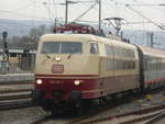 Am 18.1.2014 konnte ich die 103 113-7 mit dem IC 118 bei der Ausfahrt aus dem Stuttgarter HBF Fotografien 