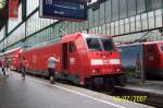 Eine Br 146 213-4 fuhr als RE 4929 nach Ulm.Das Bild wurde am Stuttgarter Hauptbahnhof am 18.7.2007 fotografiert.