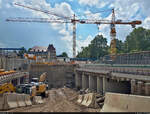 Baufortschritt an der östlichen Einfahrt des neuen Stuttgarter Tiefbahnhofs, unweit der neuen Haltestelle Staatsgalerie.
Aufgenommen im Rahmen einer Baustellenführung des InfoTurmStuttgart (ITS).

🕓 1.8.2021 | 14:44 Uhr

(Smartphone-Aufnahme)